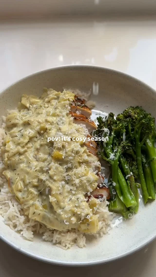 Creamy leek chicken
