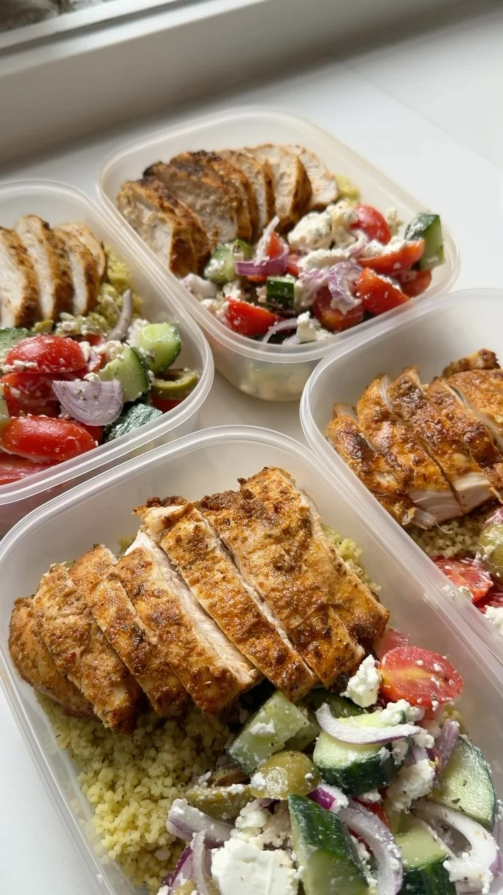 Greek style chicken salad